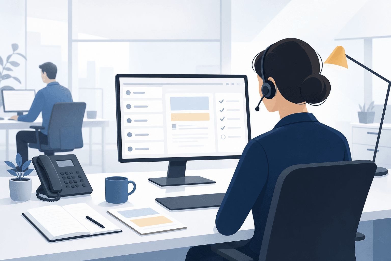 Editorial-Illustration zu terminvereinbarung tipps im Bereich outbound